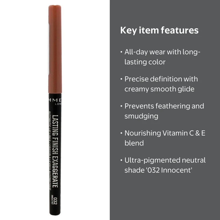 Rimmel London Lasting Finish Exaggerate - 032 Innocent , 0.012 oz
