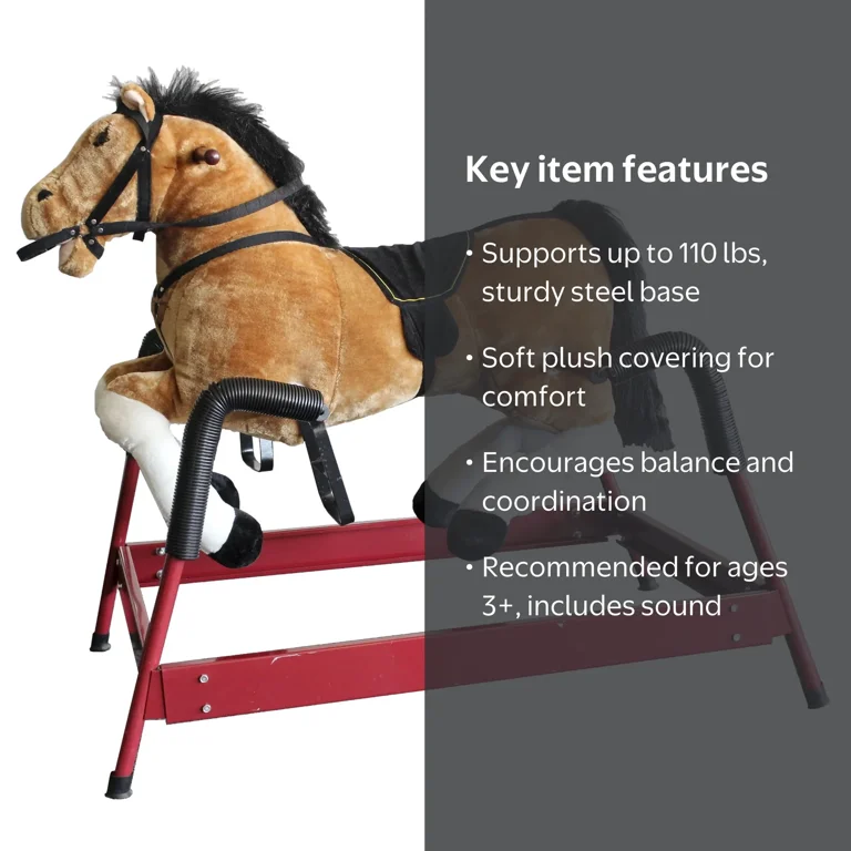 PonyLand, Spring Horse with Sound, Model BF-034, Unisex Kids Ride