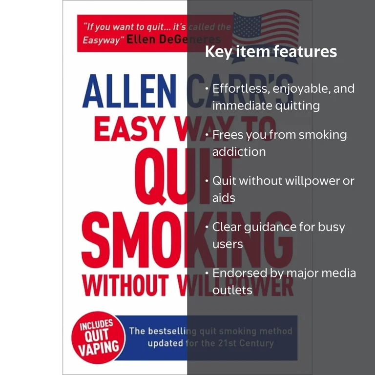 alan carr cigarette book Easy Way to Quit Smoking Without Willpower follow method for quitting quickly Allen Carr's Easyway: Stop Smoking