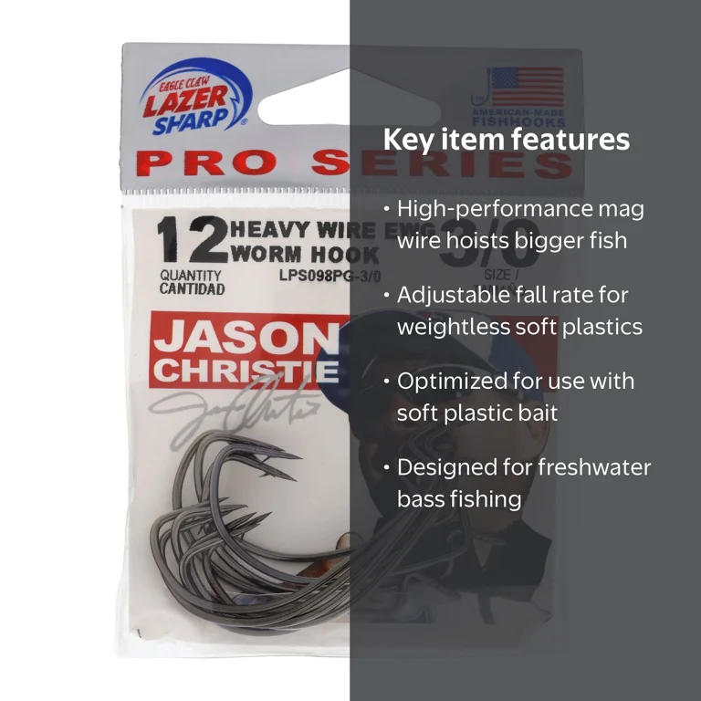 bass pro fish hooks Fishing Freshwater - Trout - Crappie - Bluegill - - Panfish - Walleye - Perch Slide it on the bill of a cap or use as a tie clasp TABLE ROCK TACKLE Bass Pro