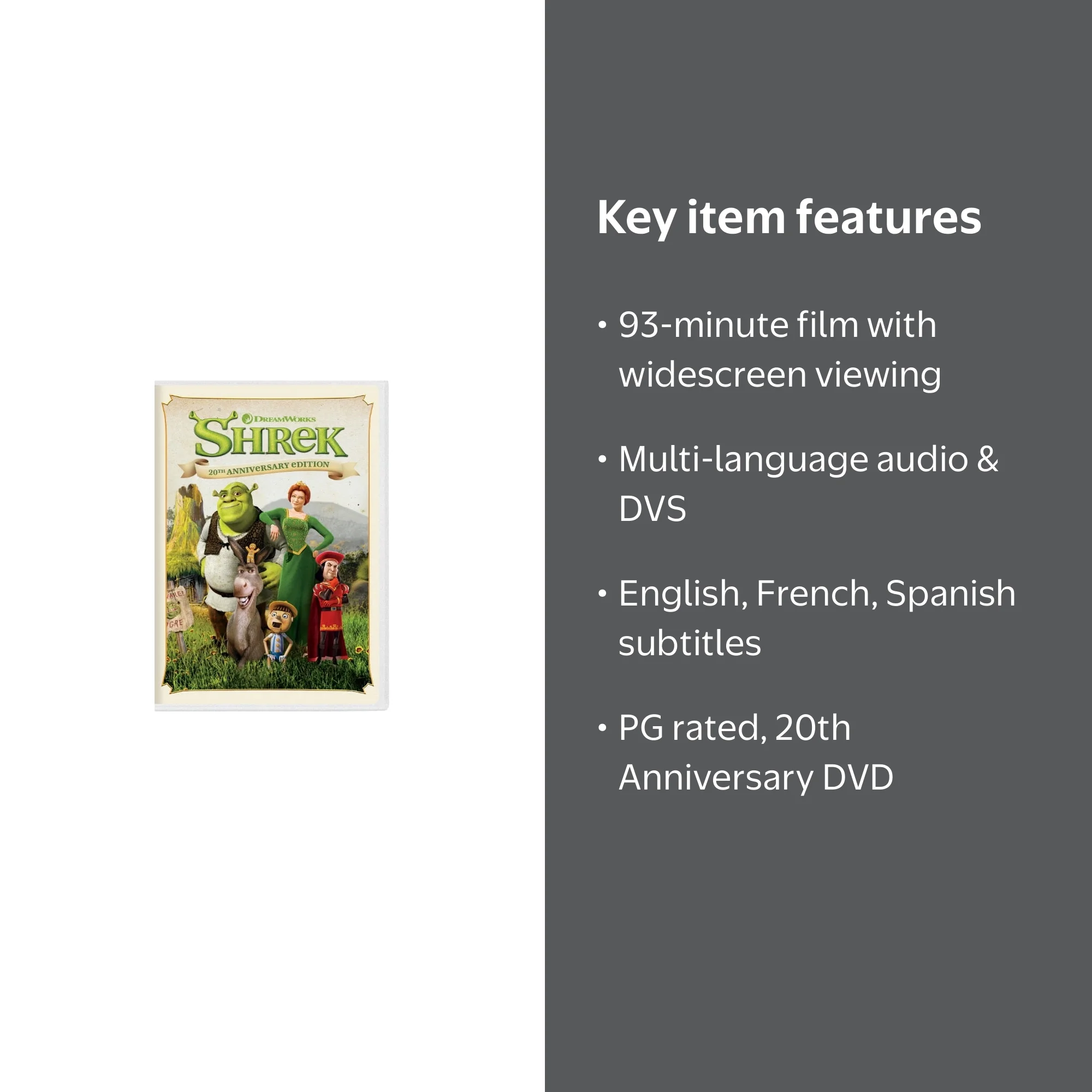Shrek (20th Anniversary Edition) [DVD] - Walmart.com