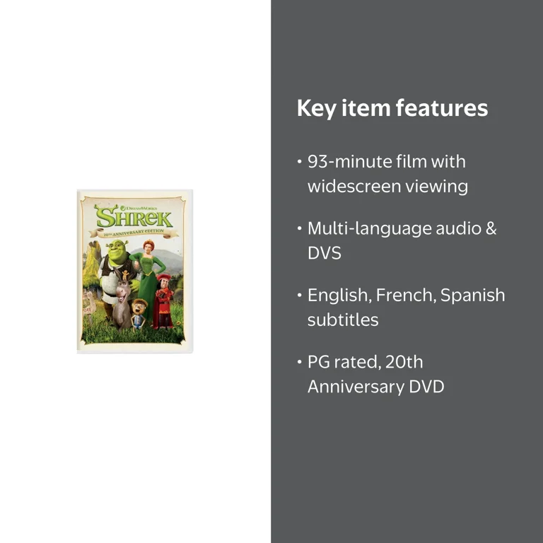 Shrek (20th Anniversary Edition) [DVD] - Walmart.com