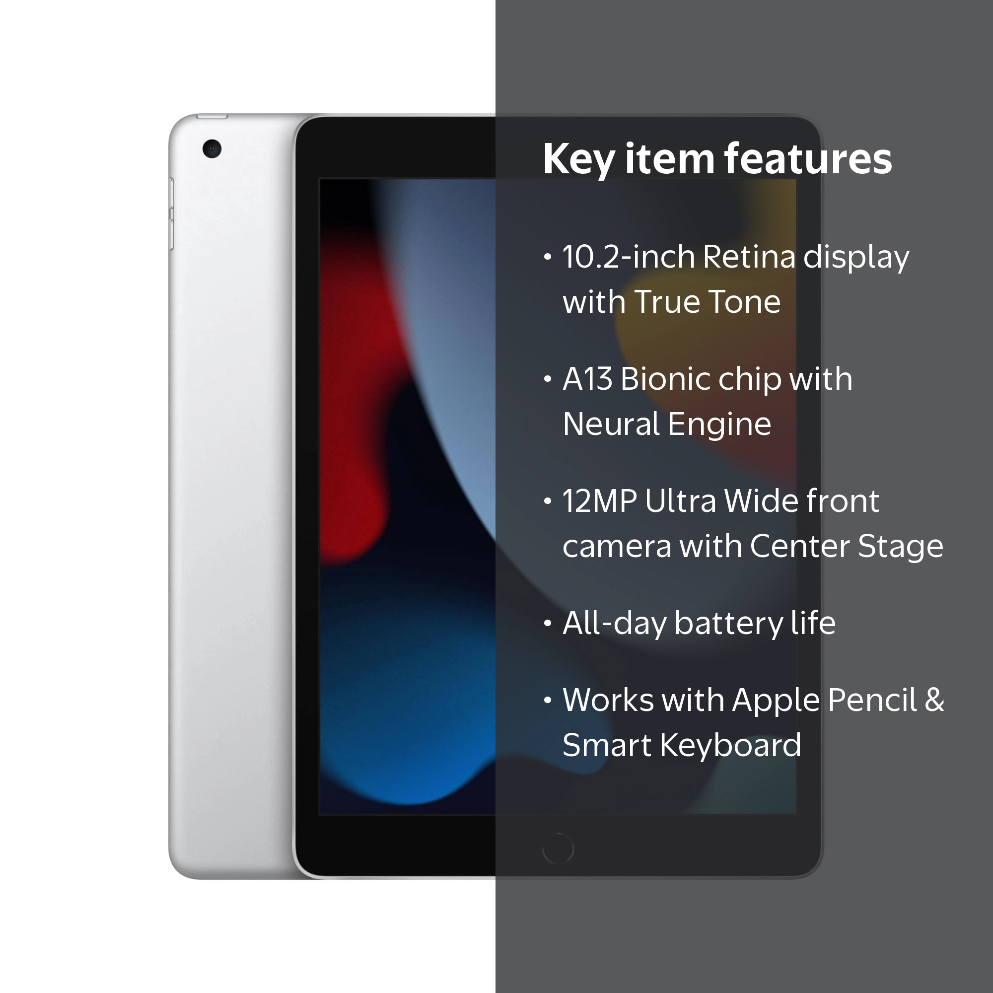 Restored 2021 Apple 10.2-inch iPad Wi-Fi 256GB - Silver (9th