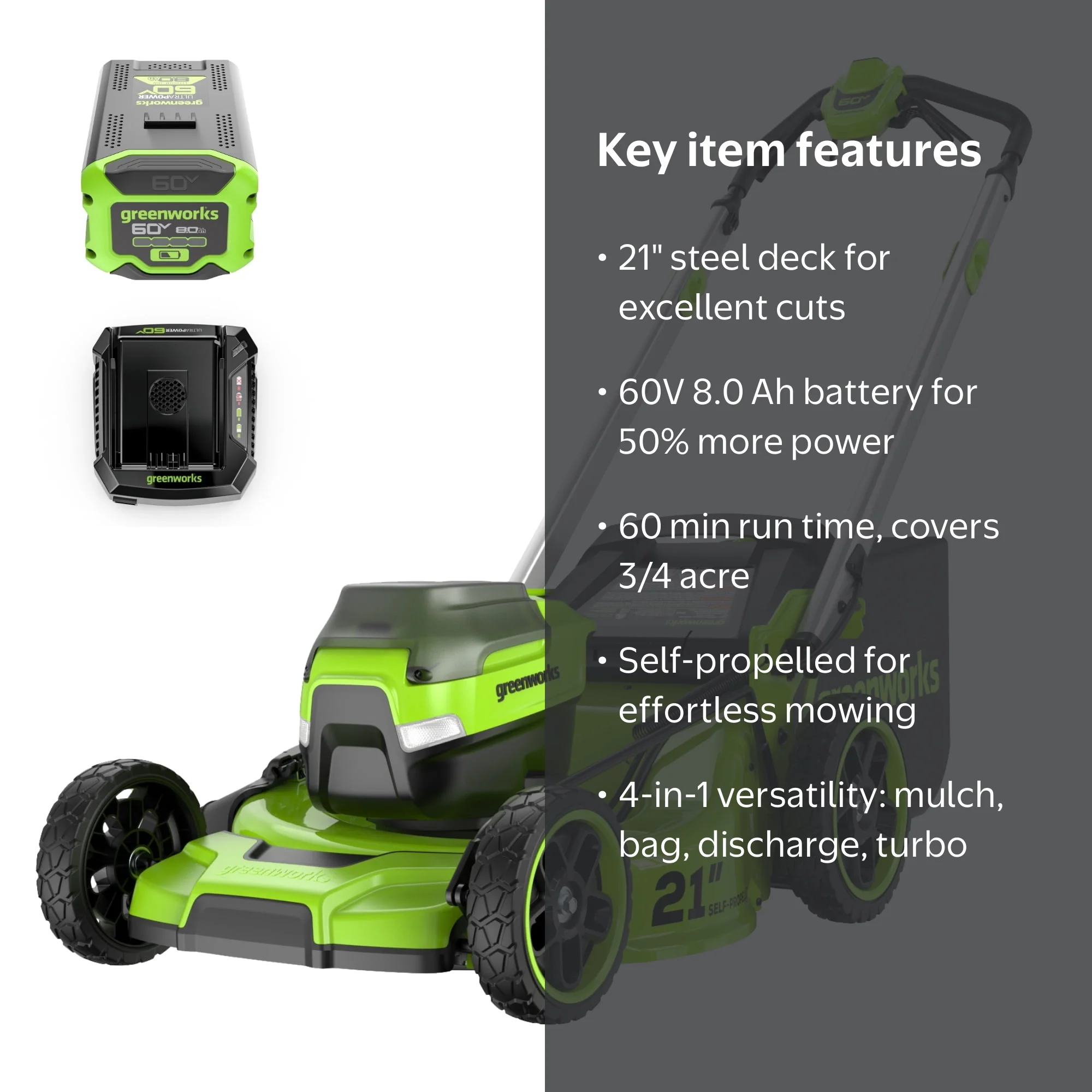 Greenworks 60V 21