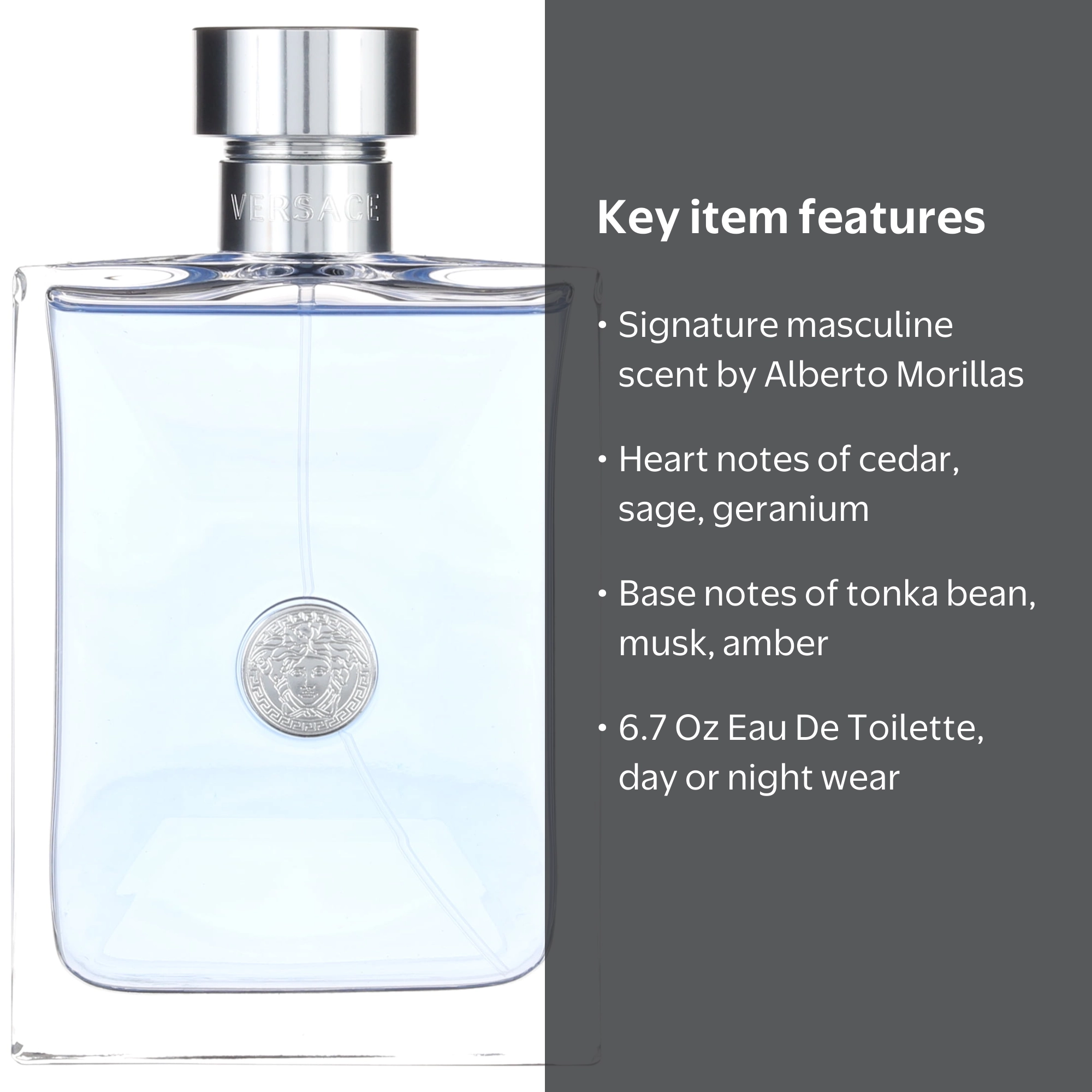 Versace Pour Homme Eau De Toilette Spray for Men, 6.7 Oz - Walmart.com