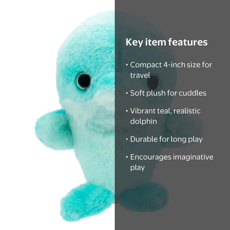 Russ 4inch Teal Dolphin - Walmart.com