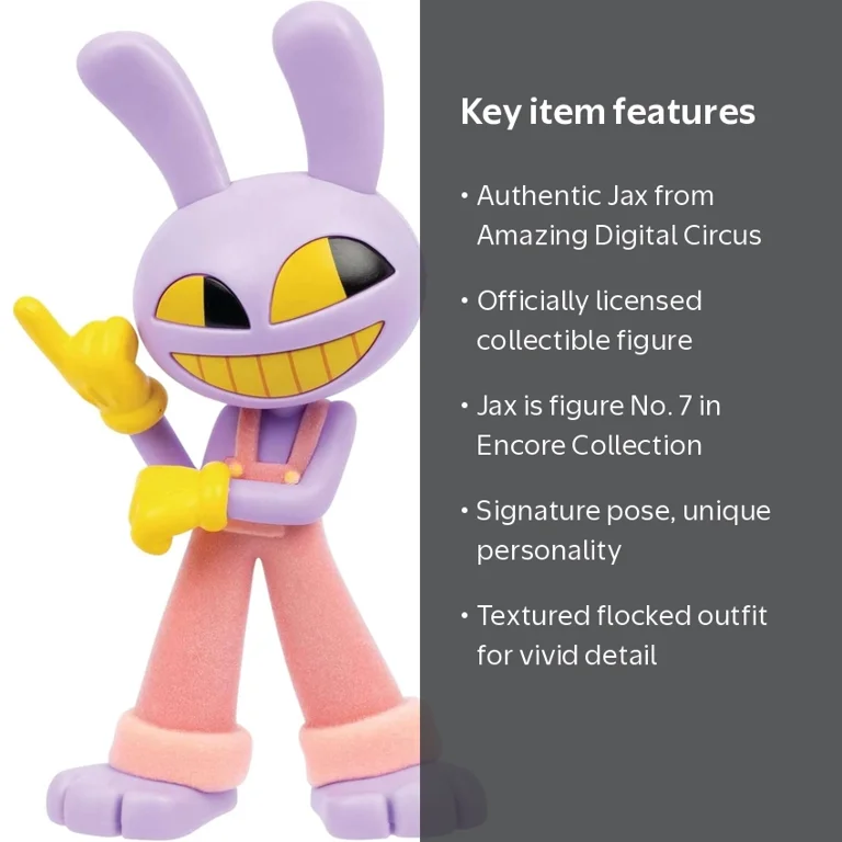 Amazing Digital Circus, Vinyl Figure, Jax 4