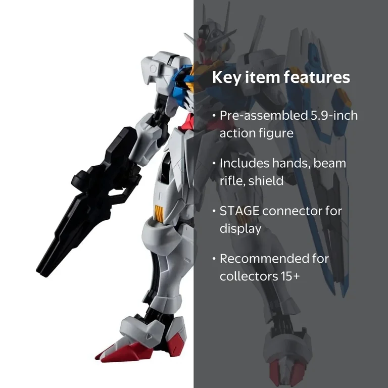 TAMASHII NATIONS, Action Figure, XVX-016 Gundam Aerial, 5.9