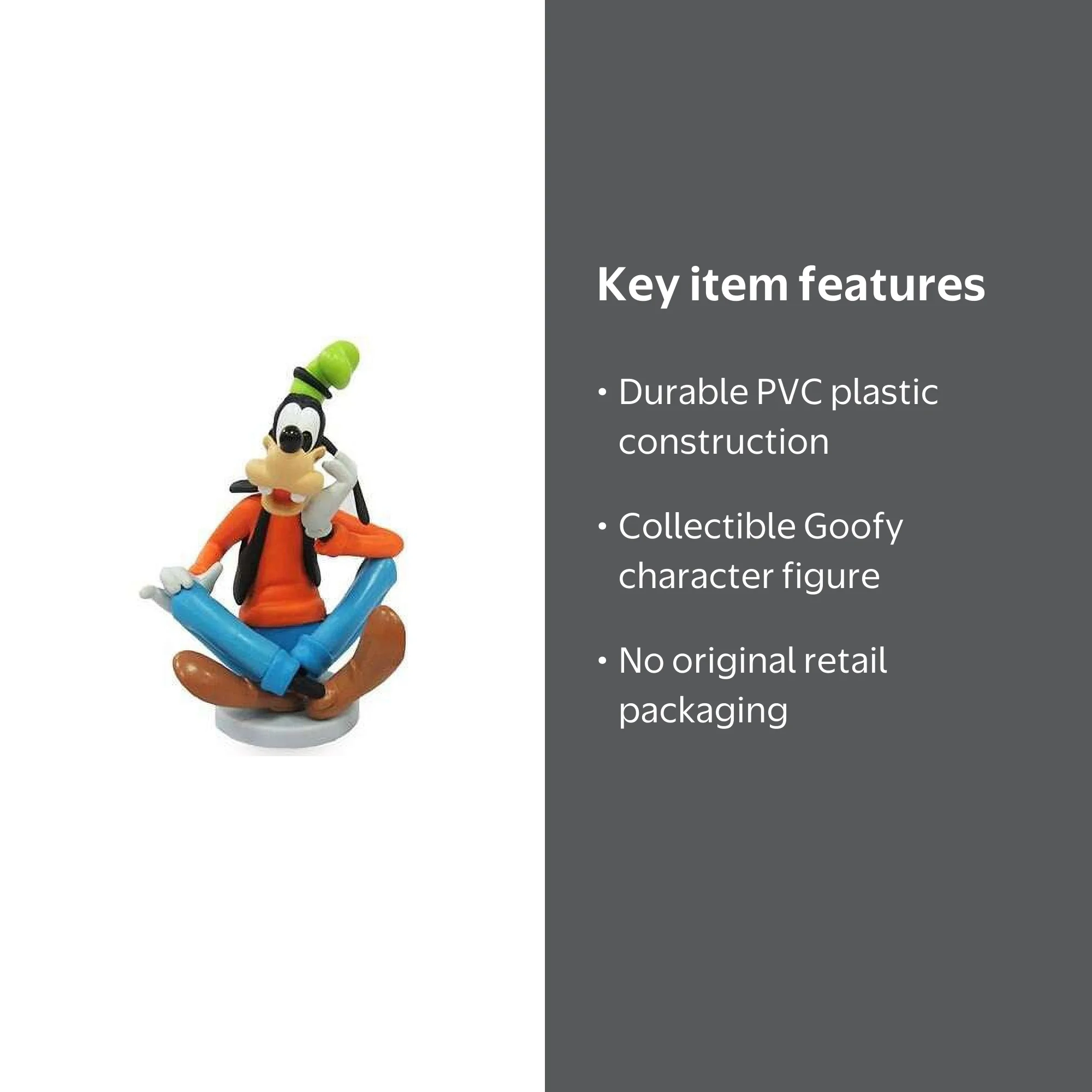 Mickey Mouse and Friends Goofy PVC Figure (No Packaging) - Walmart.com