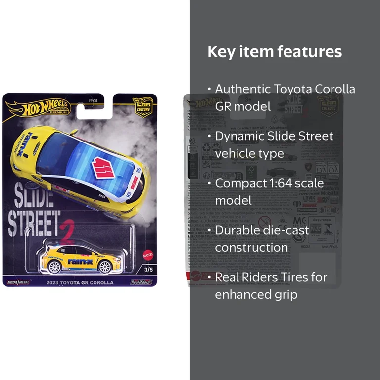 Hot Wheels Car Culture 1:64 Toyota Corolla GR Die-Cast Toy Car