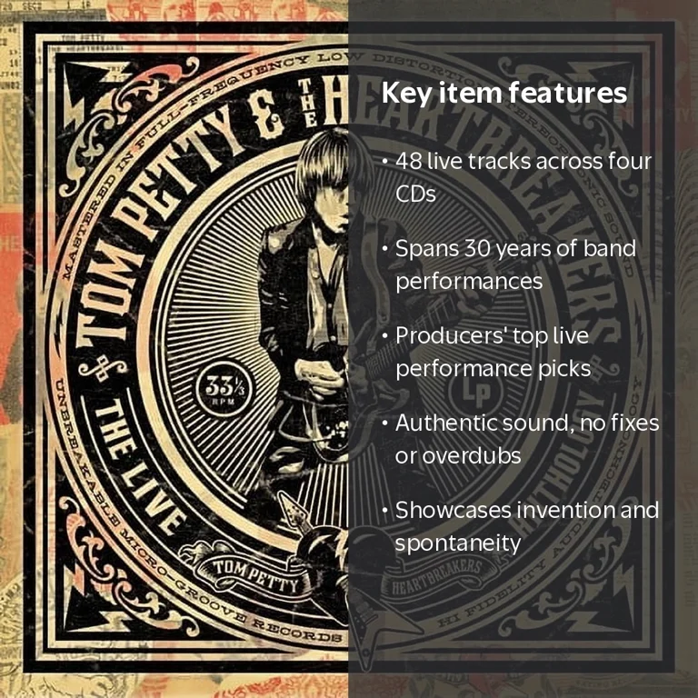 Tom Petty, The Live Anthology, Live Music and Performance, 4 CD