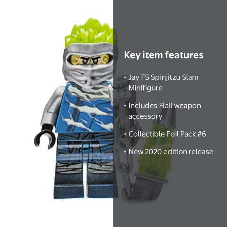 Lego Ninjago Jay FS Spinjitzu Slam Minifigure Foil Pack # 6 with