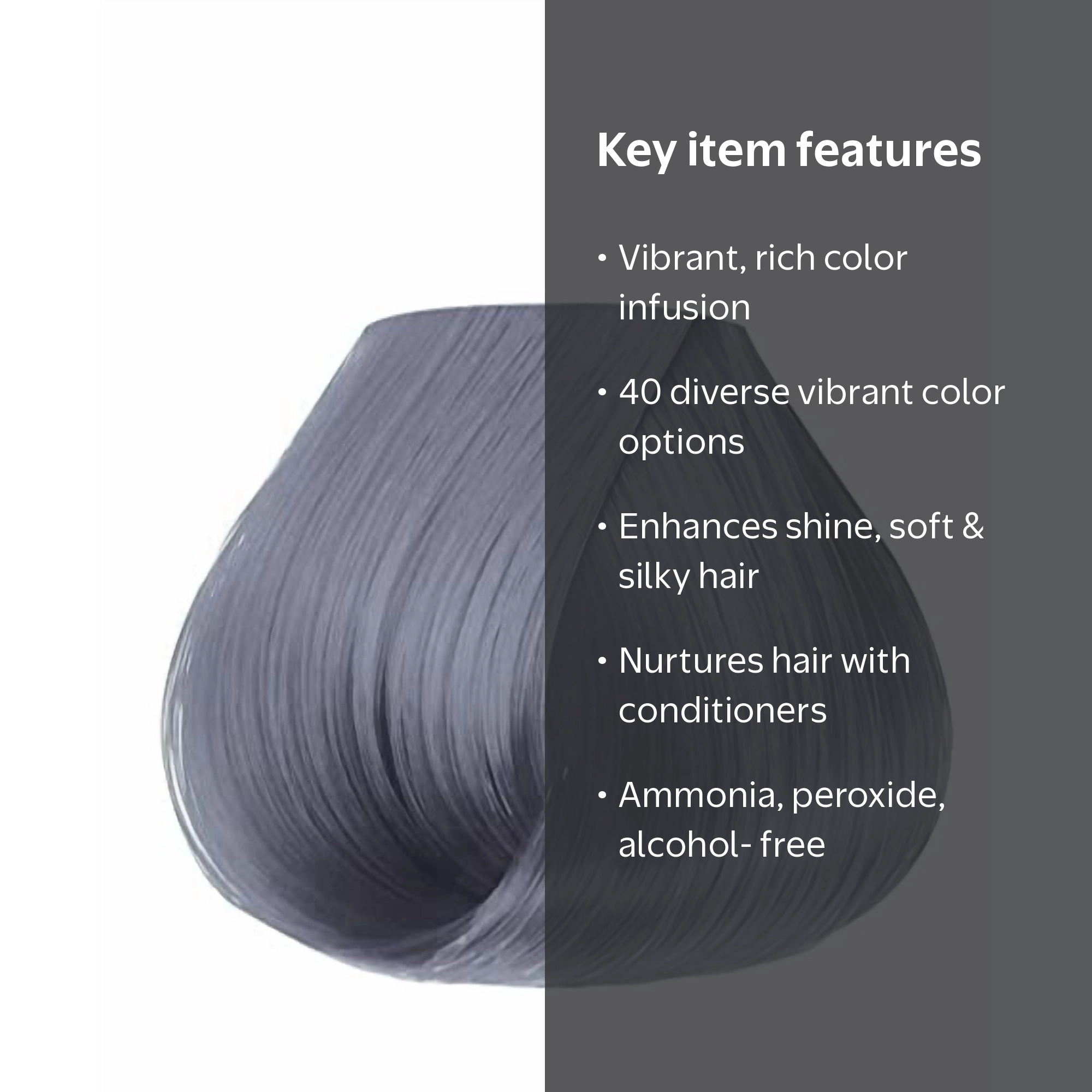 ADORE Semi-Permanent Hair Color, Mystic Gray, 4 Ounce - Walmart.com