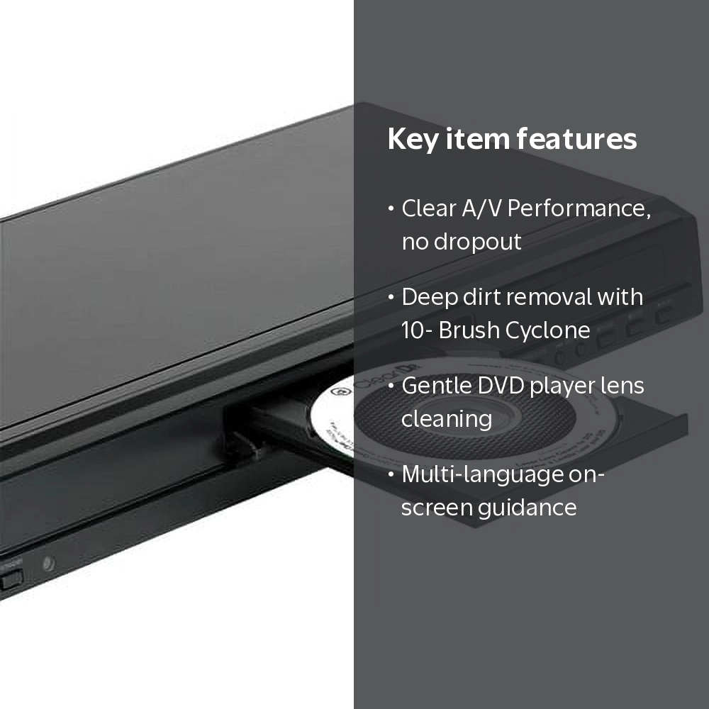 Digital Innovations DVD Laser Lens Cleaner, CLEANDR, 10-Brush