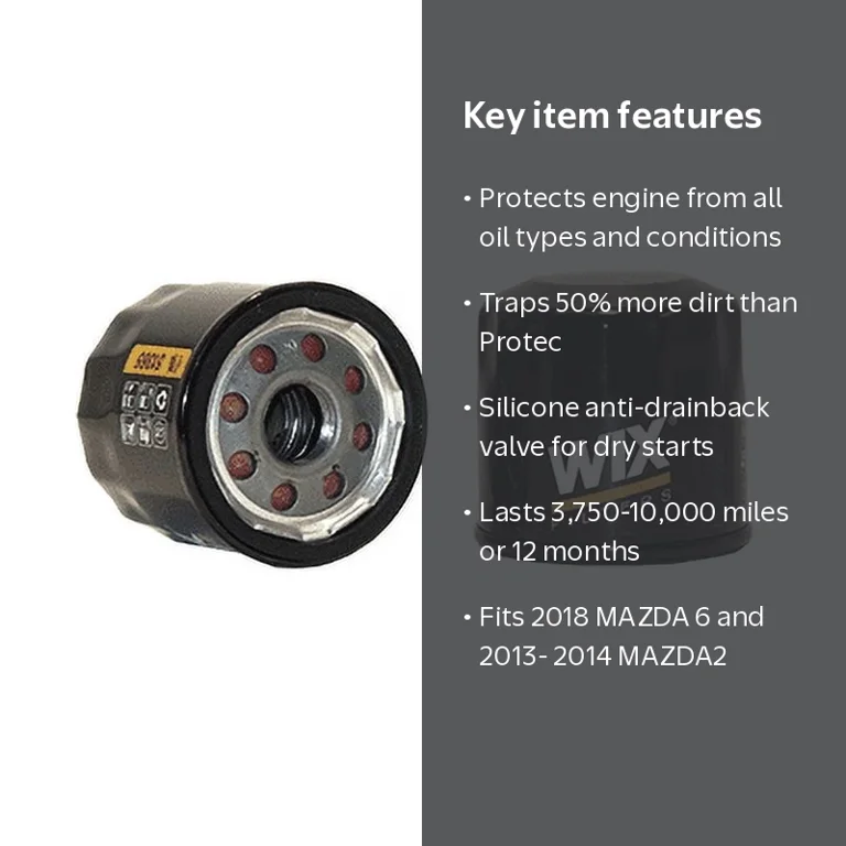 WIX Filters, Oil Filter, 2.5 inch x 1.5 inch x 10.5 inch - Walmart.com