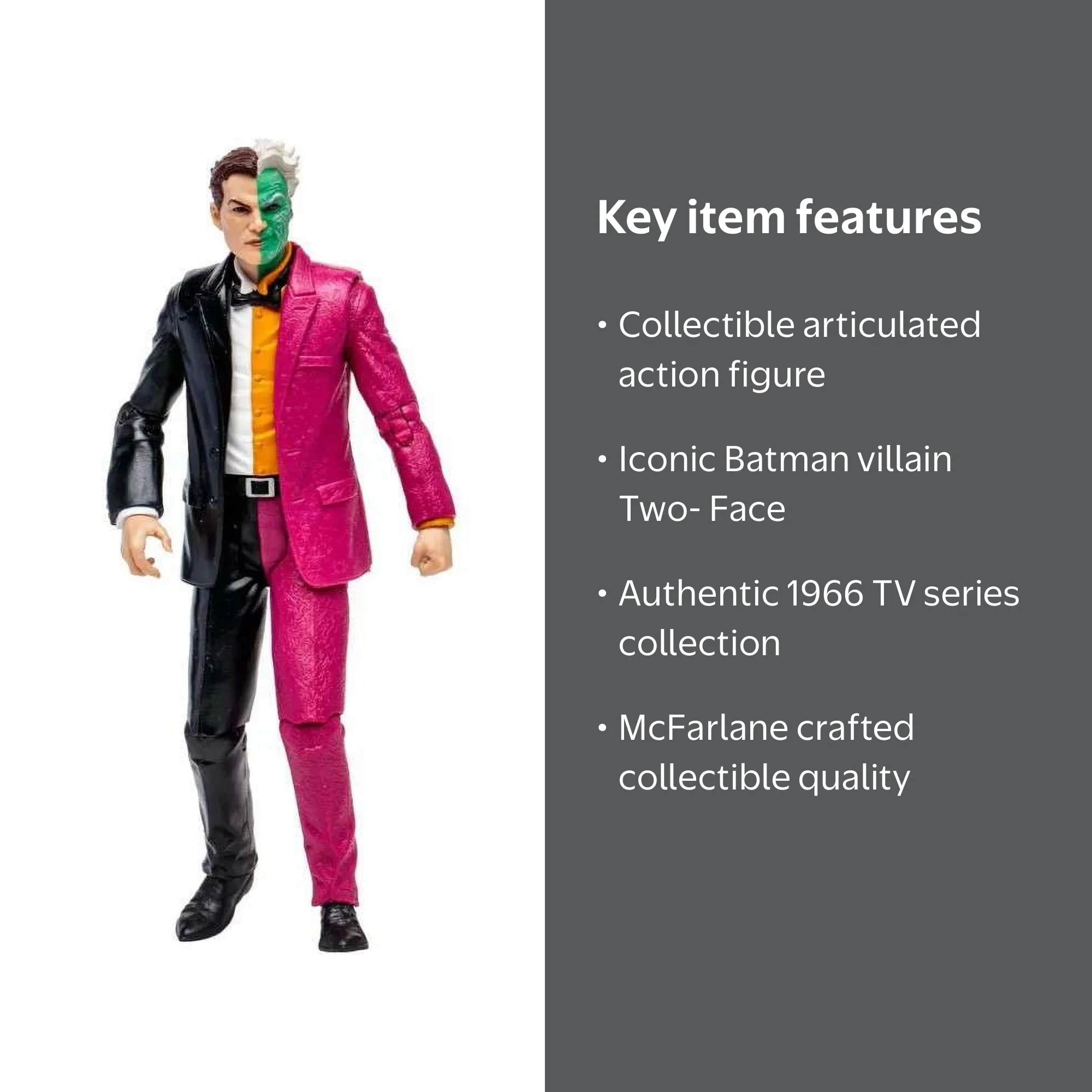 McFarlane Toys DC Batman 1966 TV Series Two-Face Action Figure