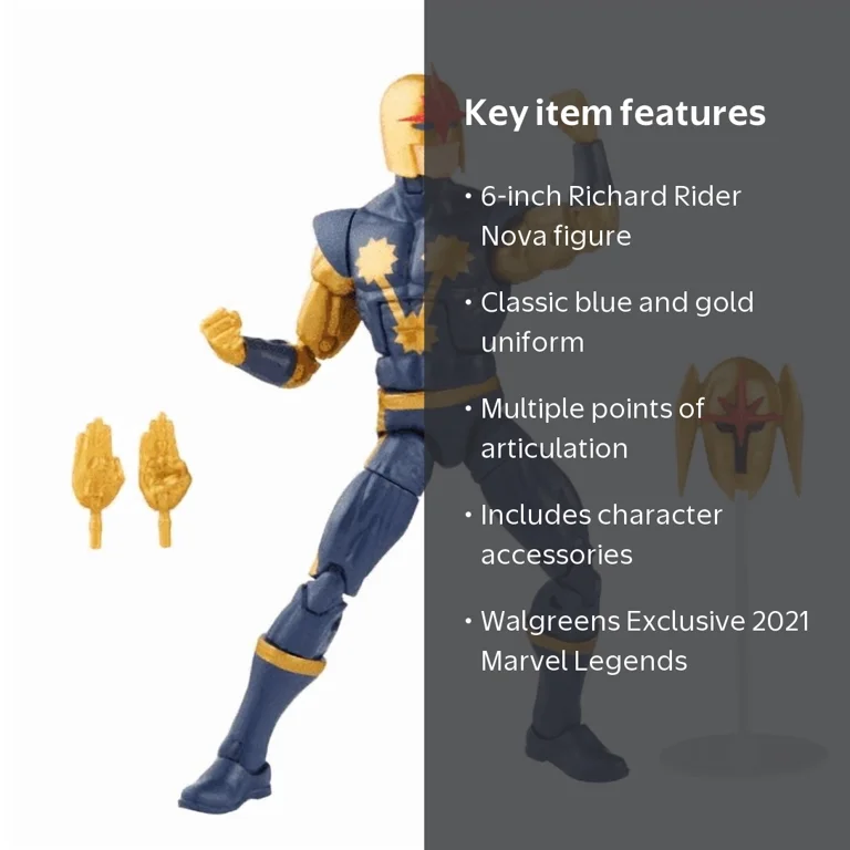 Marvel, Action Figure, 6 inch Marvel's Nova collectible - Walmart.com