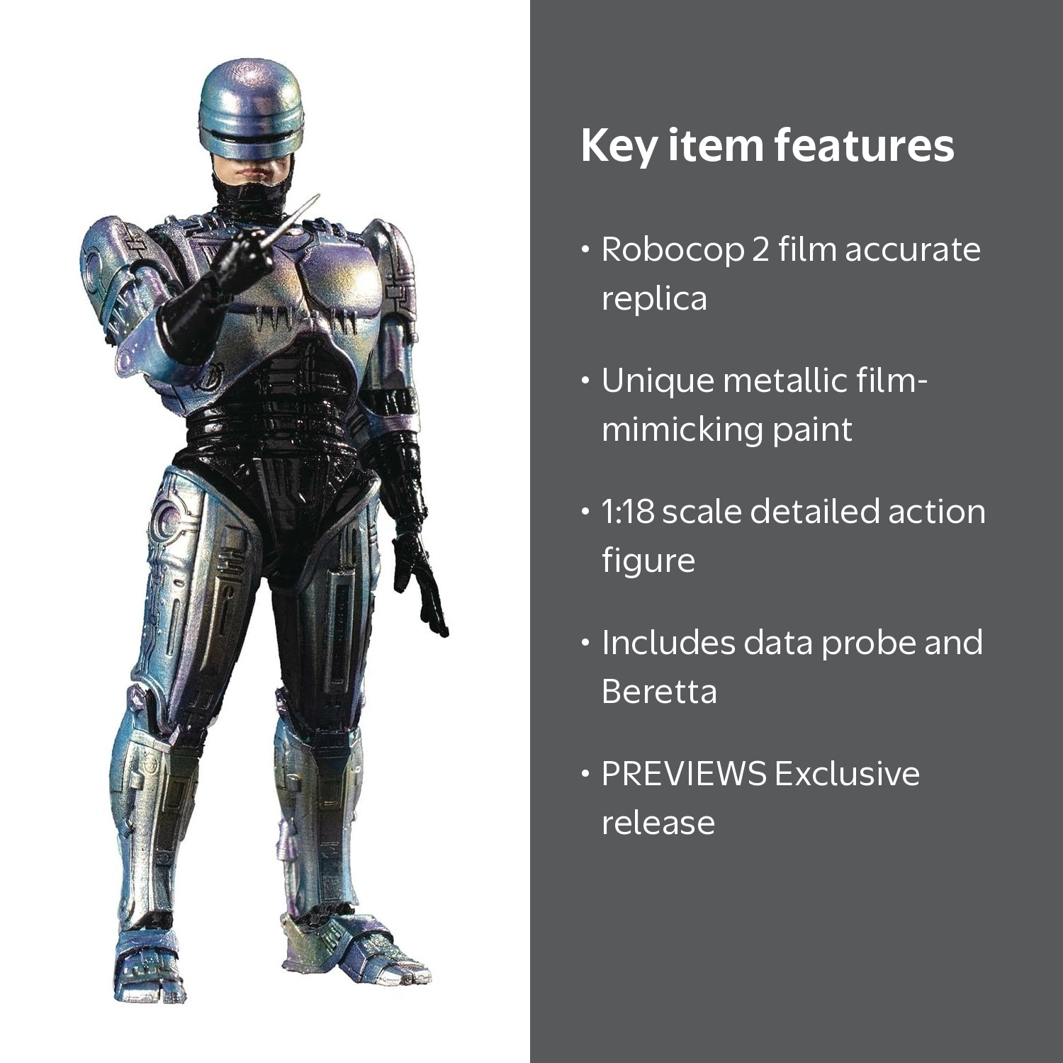 Hiya Toys Robocop 2 Robocop 1:18 Scale Action Figure - Walmart.com