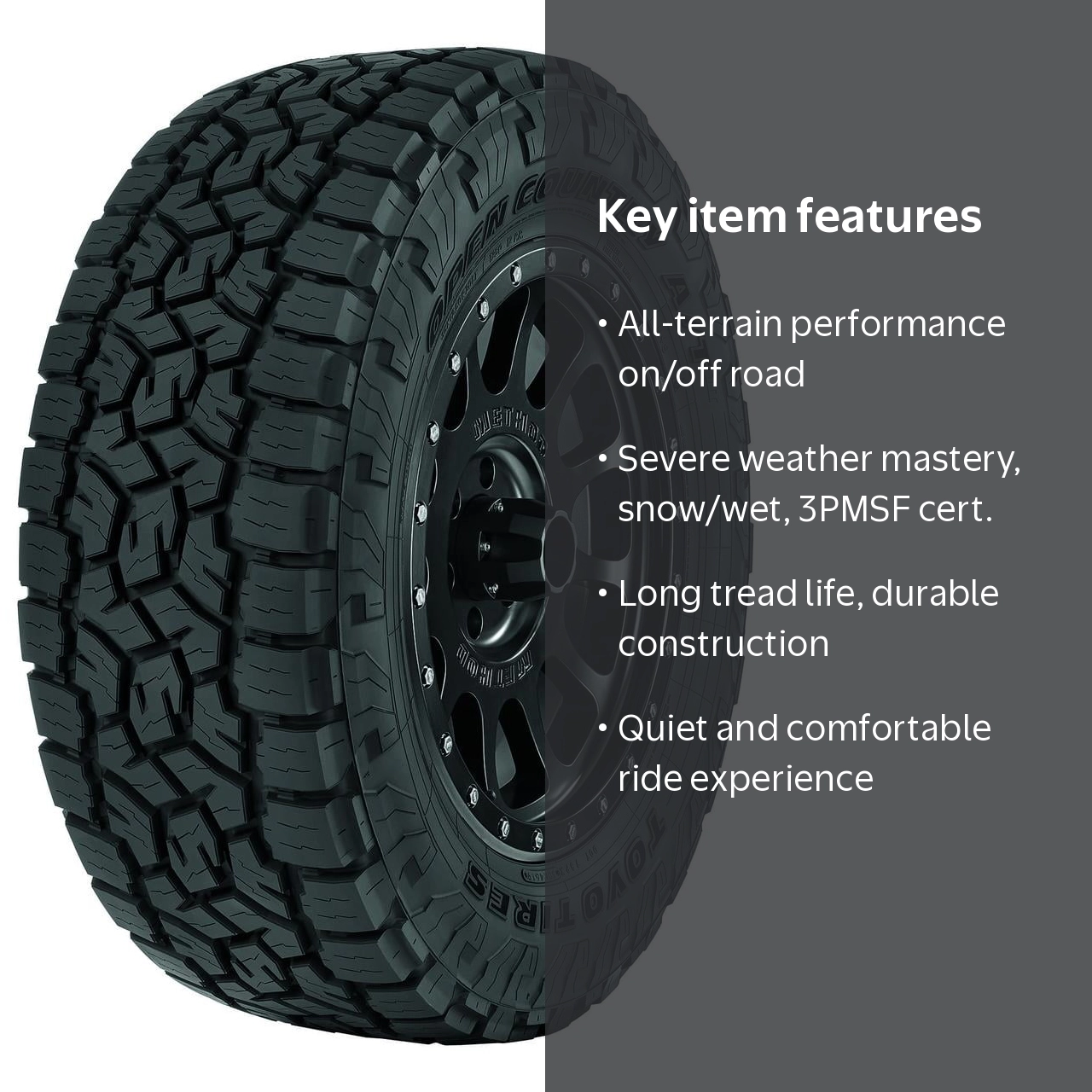 Toyo Tires Open Country A/T III 34X10.50R17 D/8PLY Exceptional
