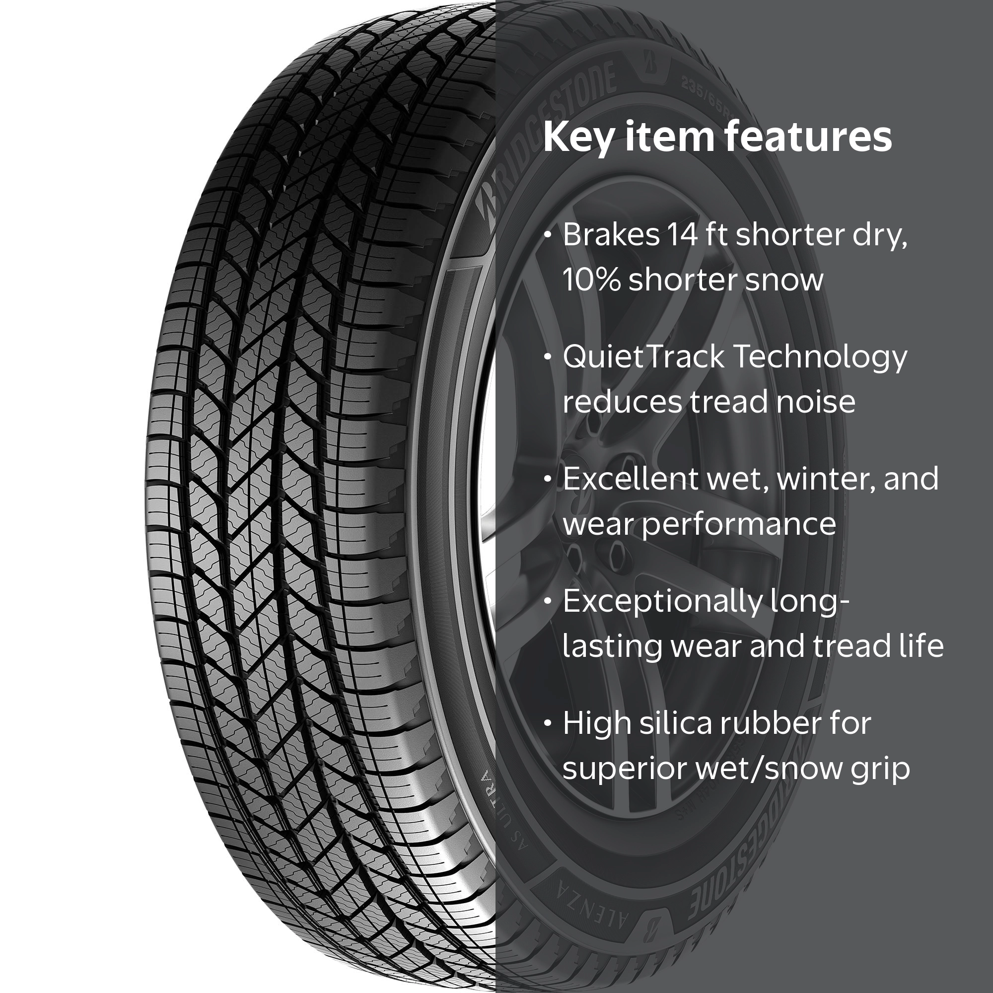 Bridgestone Alenza AS ULTRA 245/60R18 All Season Premium Tire