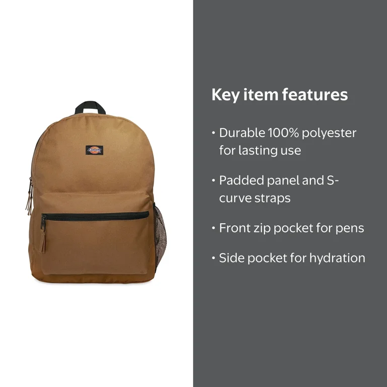 dickies backpack leather Chickaloon Spacious interior with large capacity and multiple compartments ensures a nimble yet spacious backpack Dickies 17" Student Backpack -