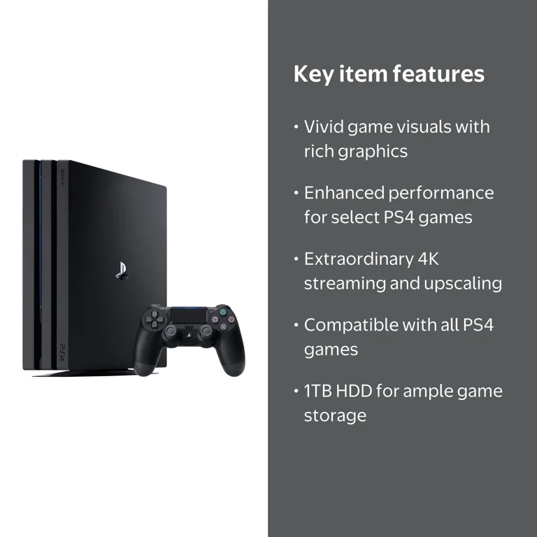 Free Shipping! Sony PlayStation 4 Pro 1TB Gaming Console, Black