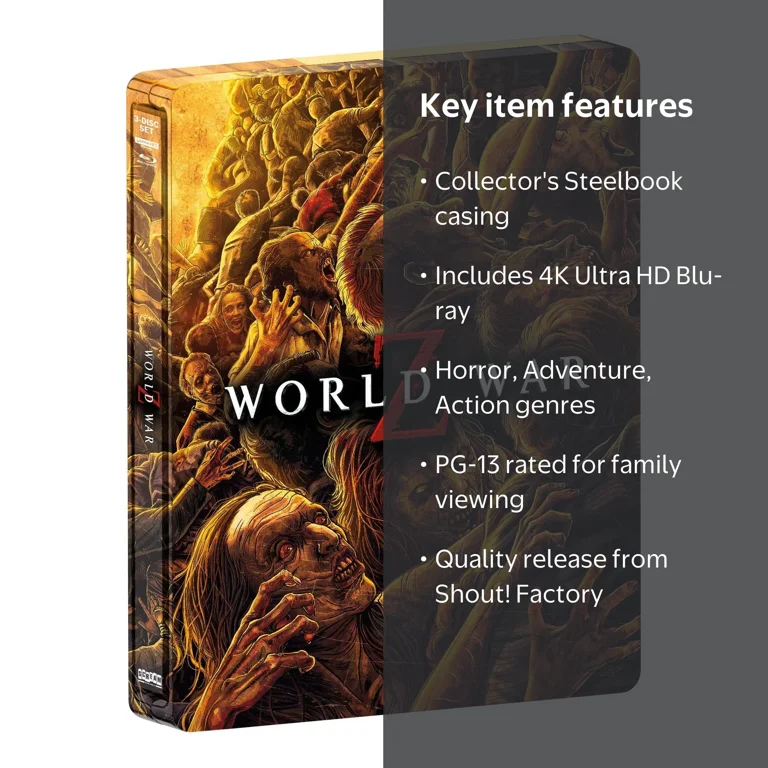 World War Z (Steelbook) (4K Ultra HD + Blu-ray), Horror, Shout