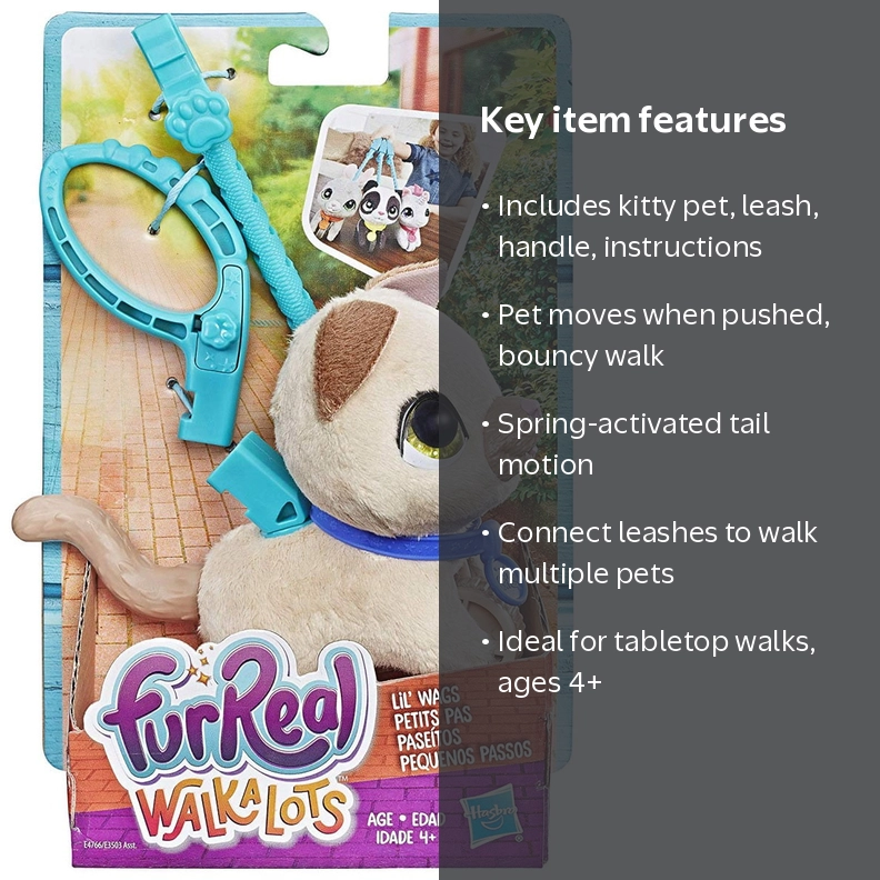 furReal Toys: Walkalots Lil Wags Kitty, Connectible Pet Cat for