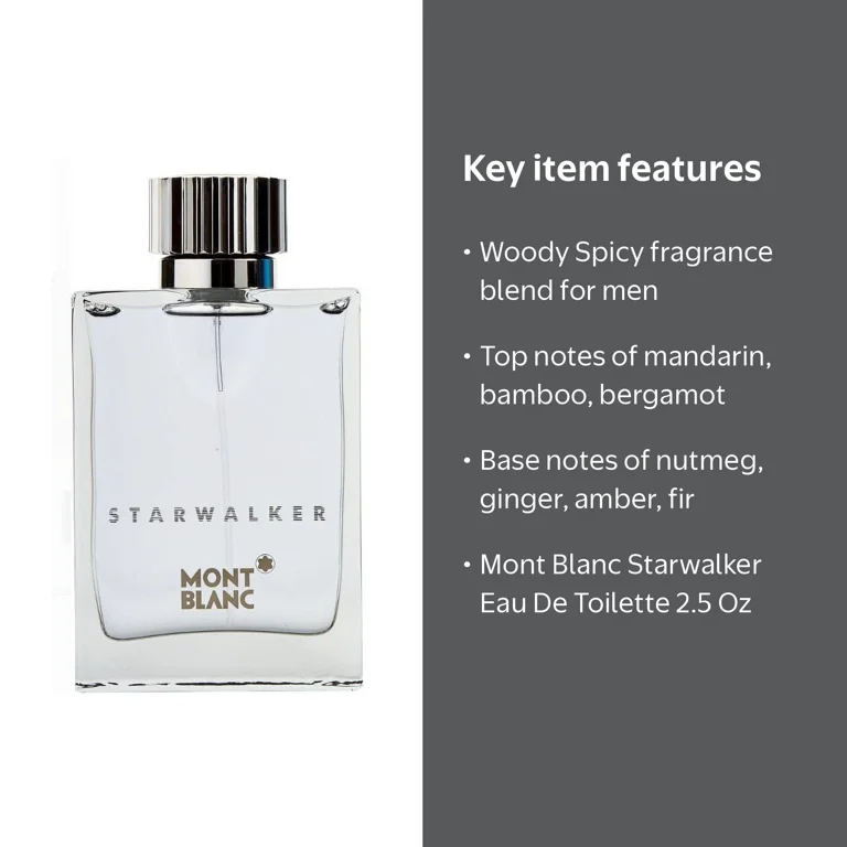 Montblanc Starwalker Perfume, Eau De Toilette Spray for Men, 2.5