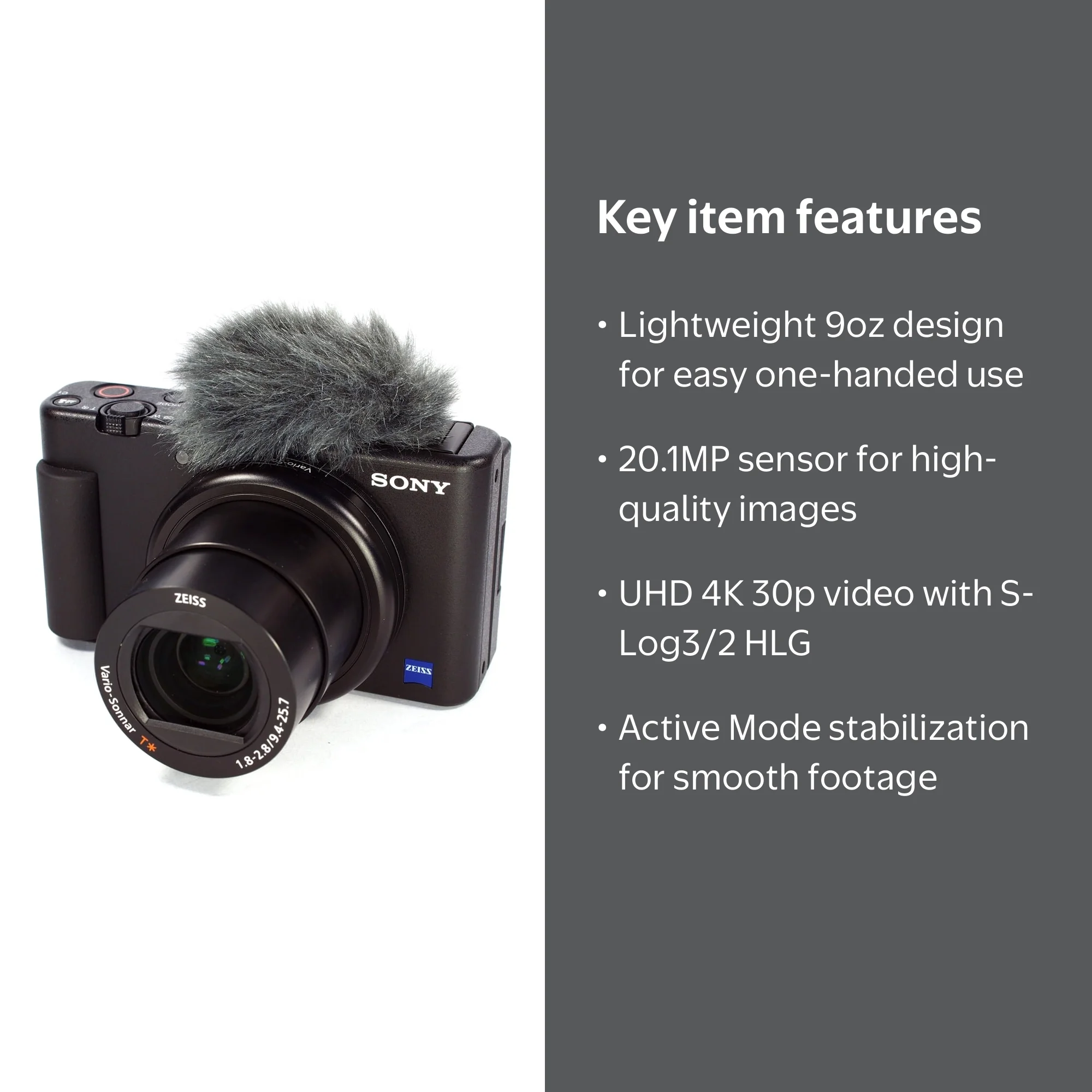 Sony ZV-1 II Compact Digital Camera for Video and Photography