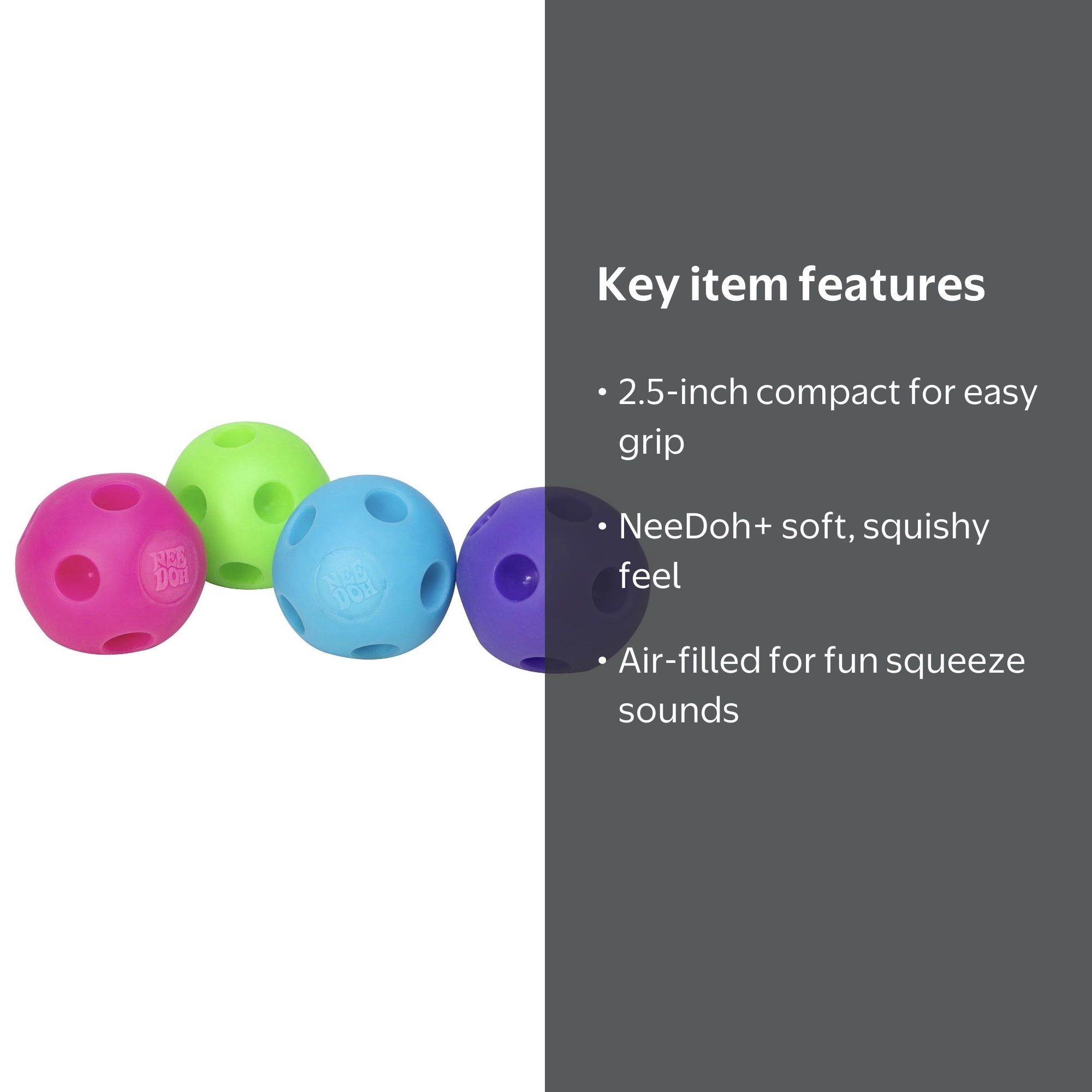 NeeDoh The Groovy Glob Happy Snappy Stress Ball Reliever, (1 color