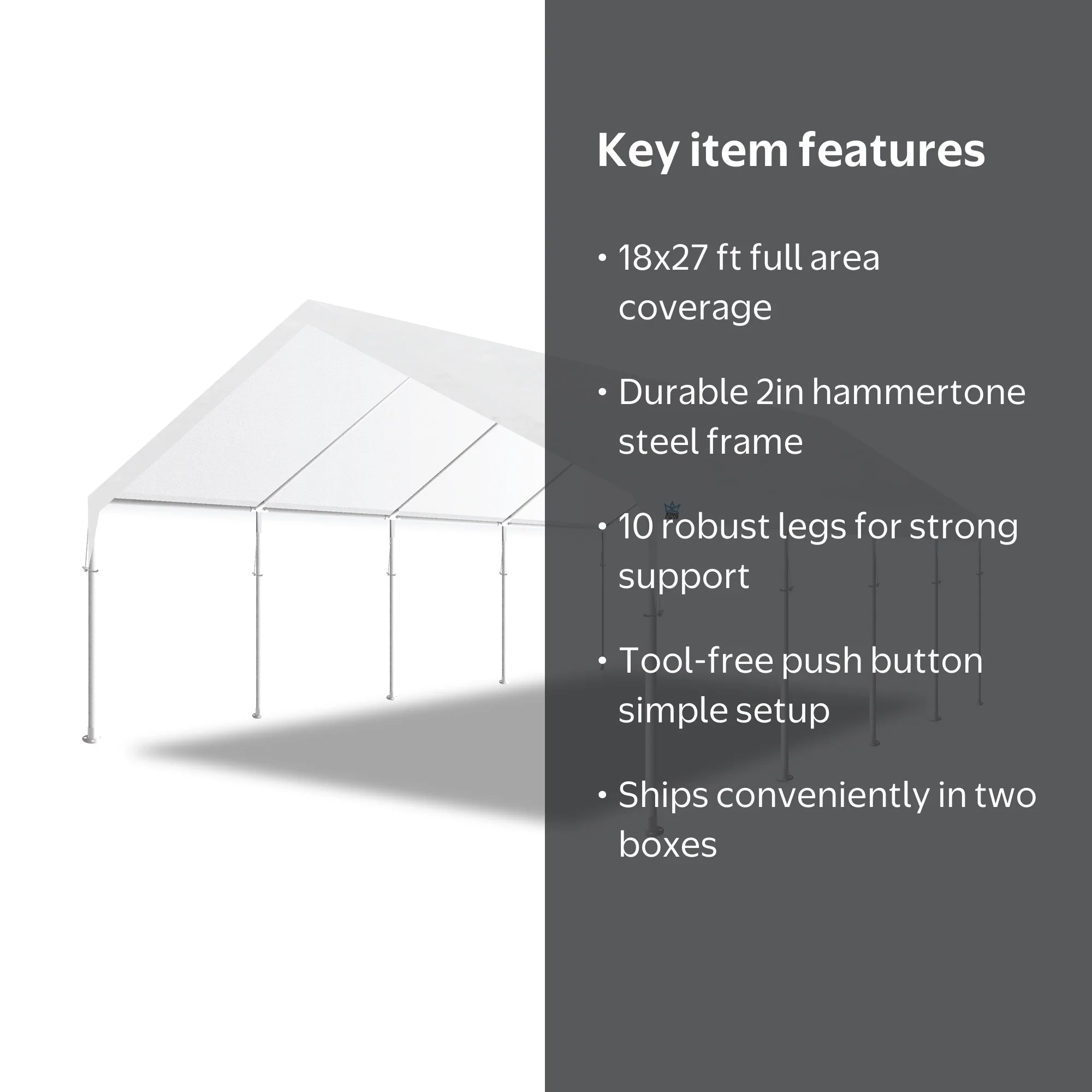 King Canopy Hercules 18' x 27' Portable Large Heavy Duty Shelter