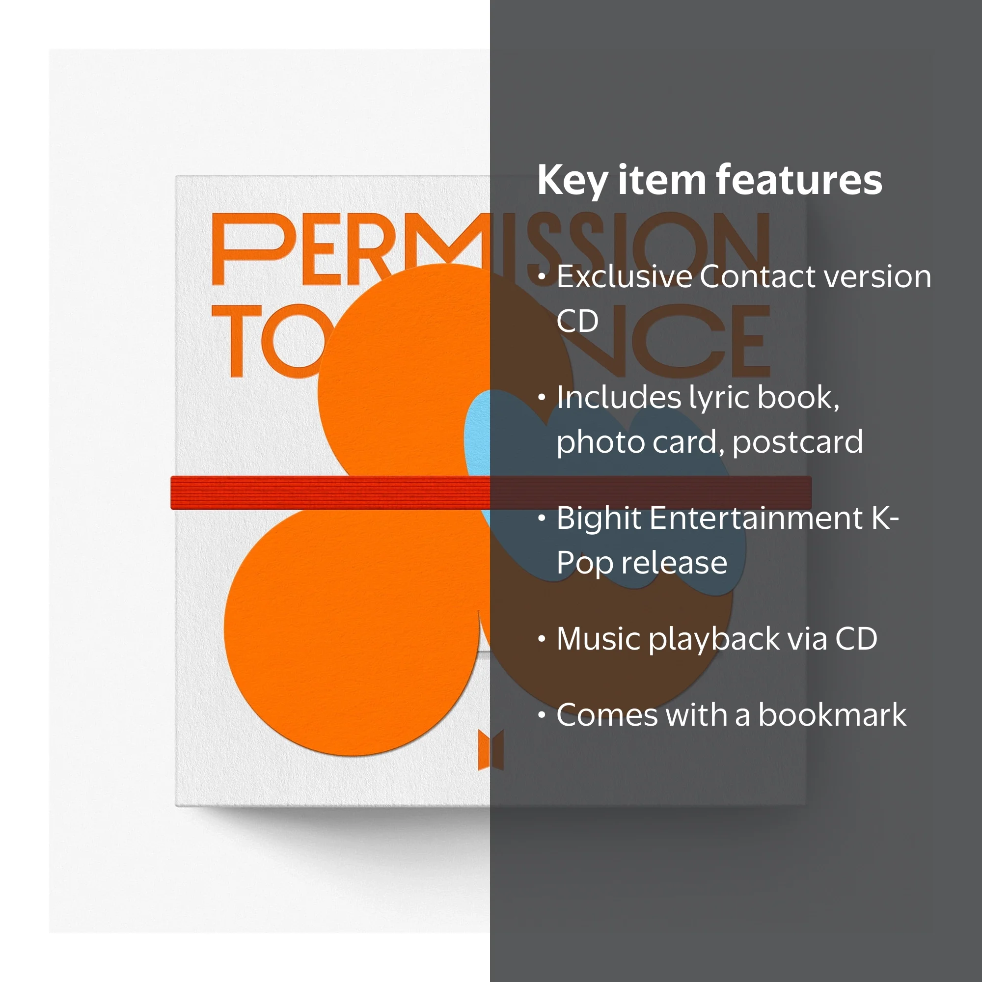 BTS - PERMISSION TO DANCE ON STAGE - LIVE [Contact ver.] - CD with