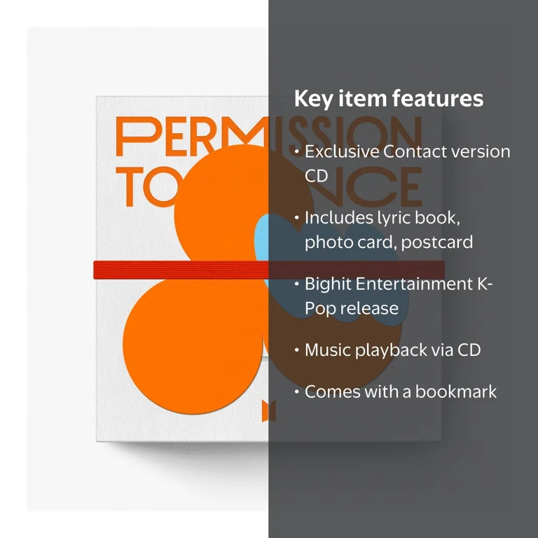 BTS - PERMISSION TO DANCE ON STAGE - LIVE [Contact ver.] - CD with