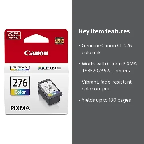 Canon, Printer Cartridge, Cyan Magenta Yellow, for TS3520