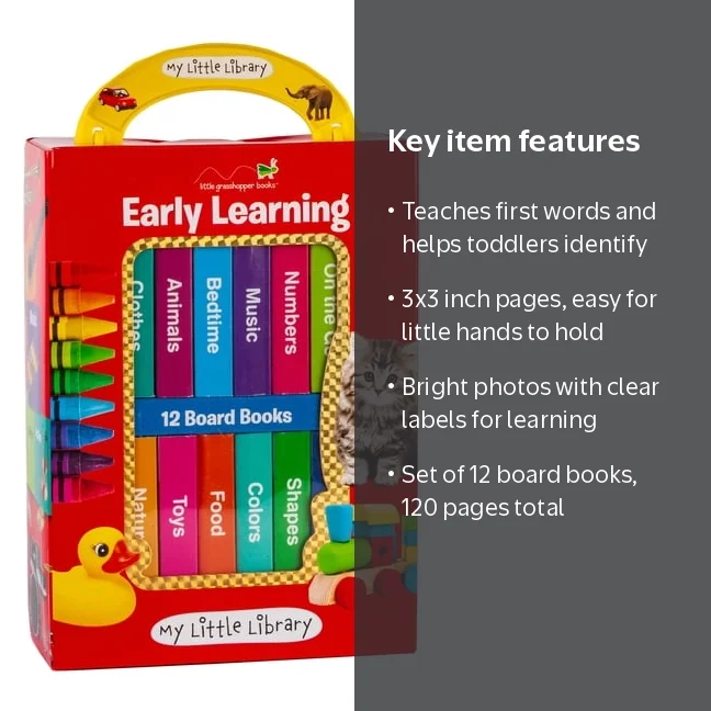 My Little Library: Early Learning - First Words 12 Board Books