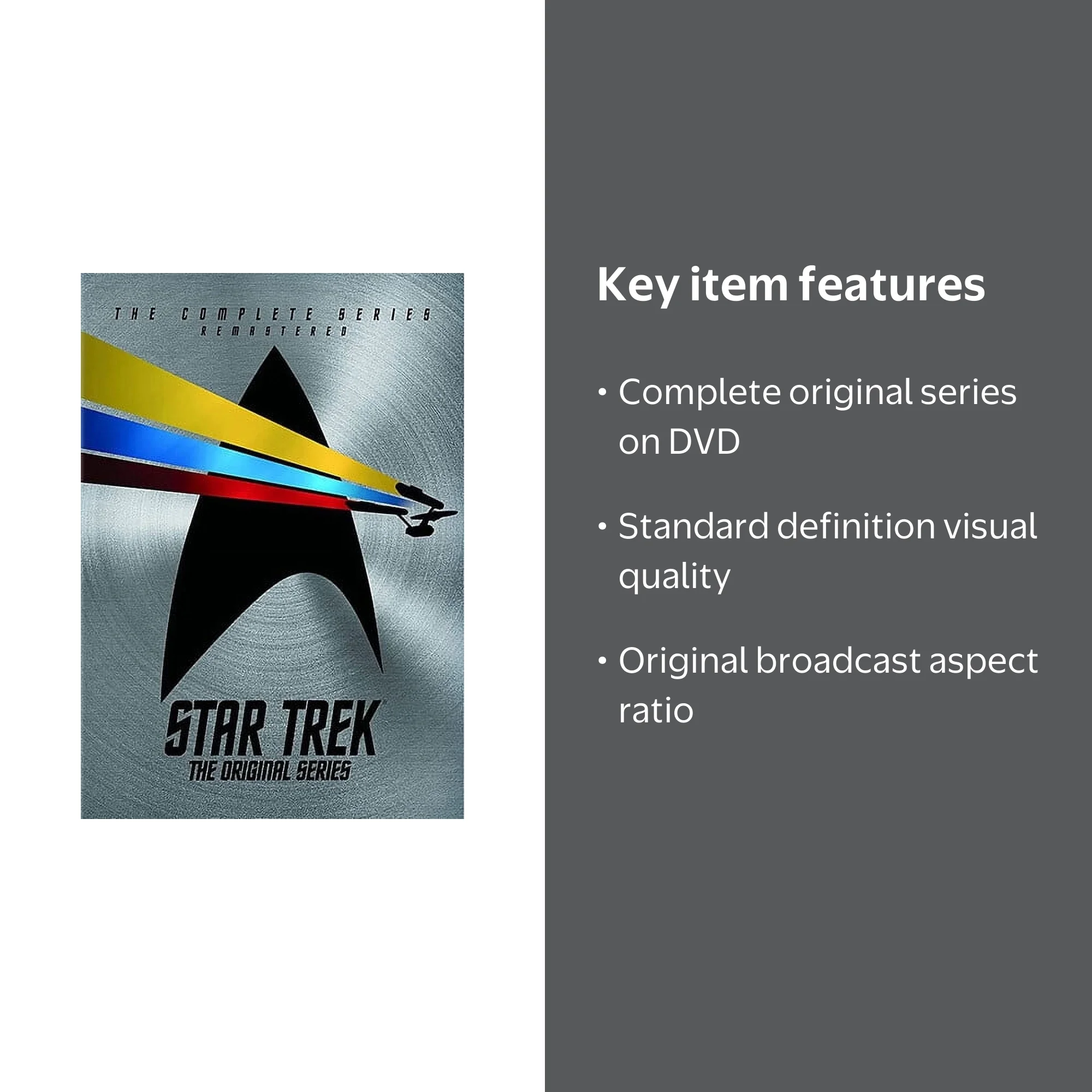 Free Shipping! Paramount Home Video Star Trek The Original Series