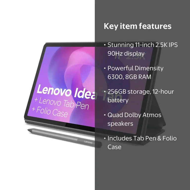 Lenovo Idea Tab - College Tablet - 11 2.5K IPS Touchscreen Display
