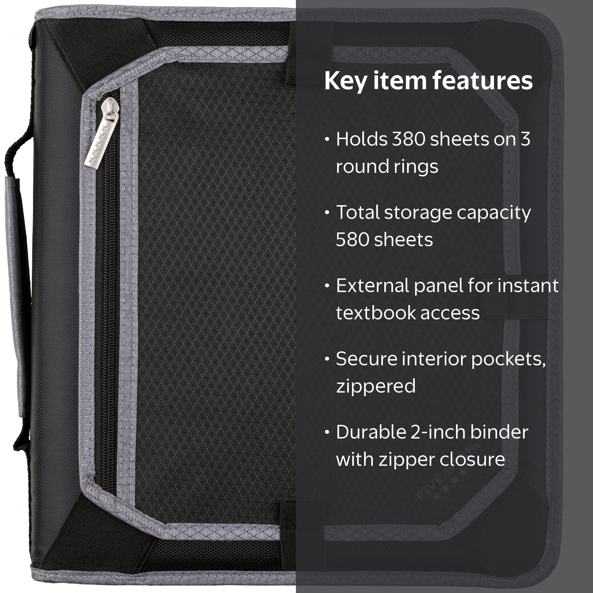 Five Star, Zipper Binder, 2