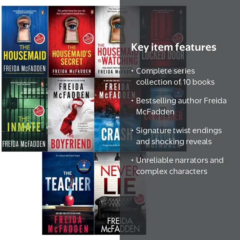 Freida McFadden Complete Series Collection (10 Paperback Books Set