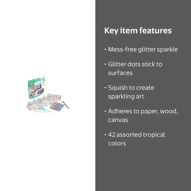Crayola Pastel Glitter Dots - Walmart.com