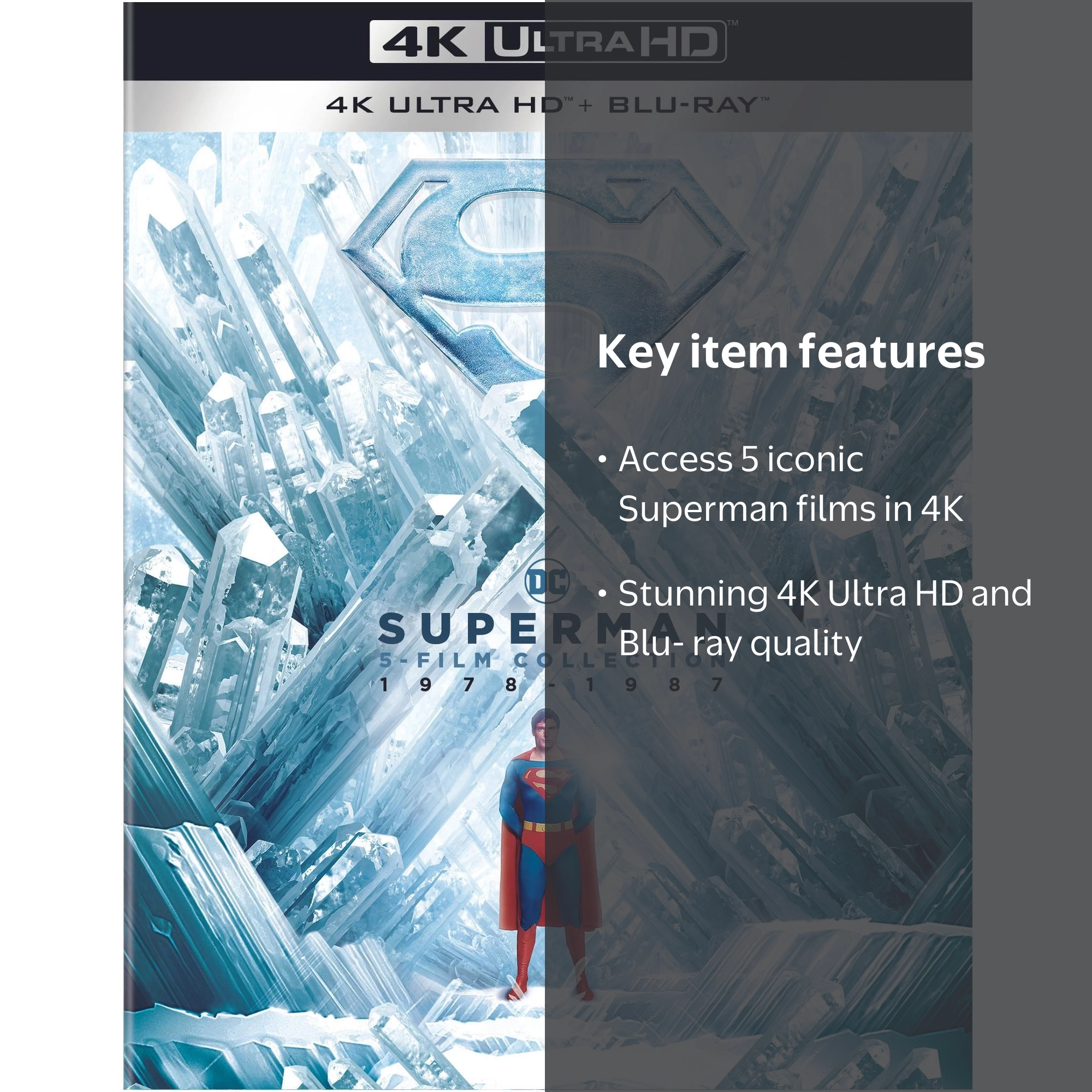 Warner Bros Superman 5-Film Collection 4K Ultra HD Blu-ray, Action