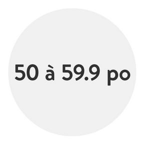 50 à 59,9 po