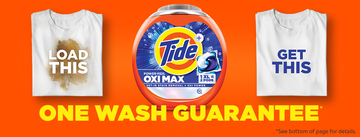 ONE WASH GUARANTEE*. *See bottom of page for details.