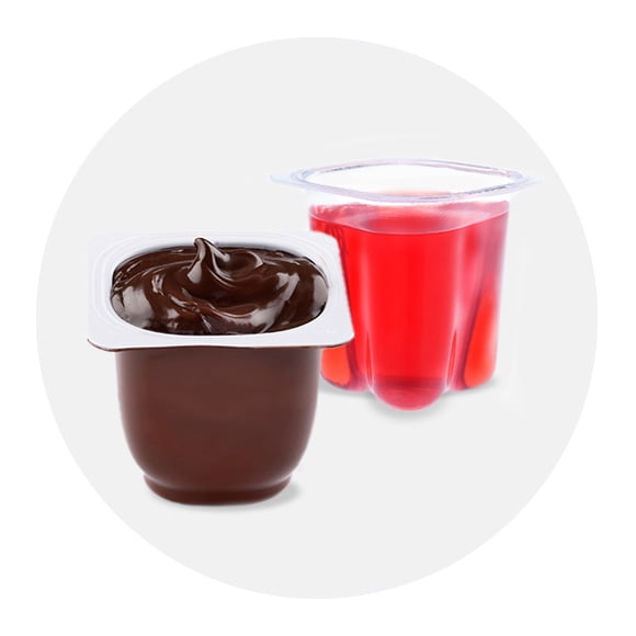Pudding & jelly cups