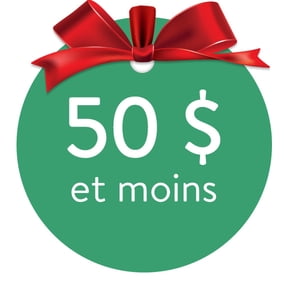 50 $ et moins