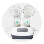 Double electric breast pumps