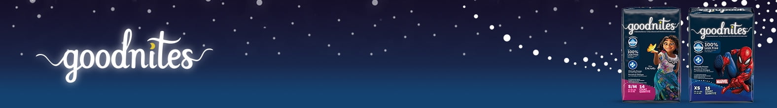 Goodnites - Up to 100% leak-free nights
