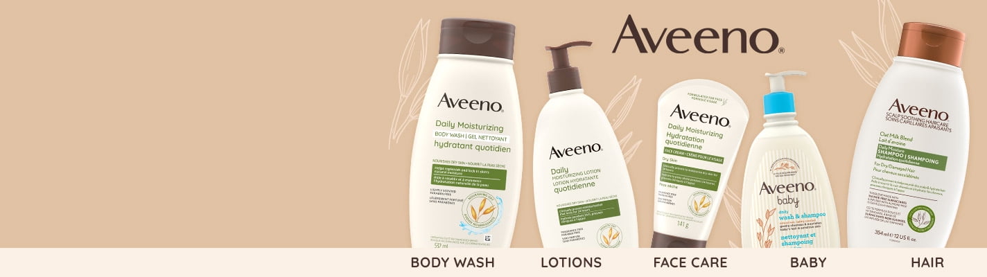 Aveeno - With the benefits of oat for head-to-toe moisture