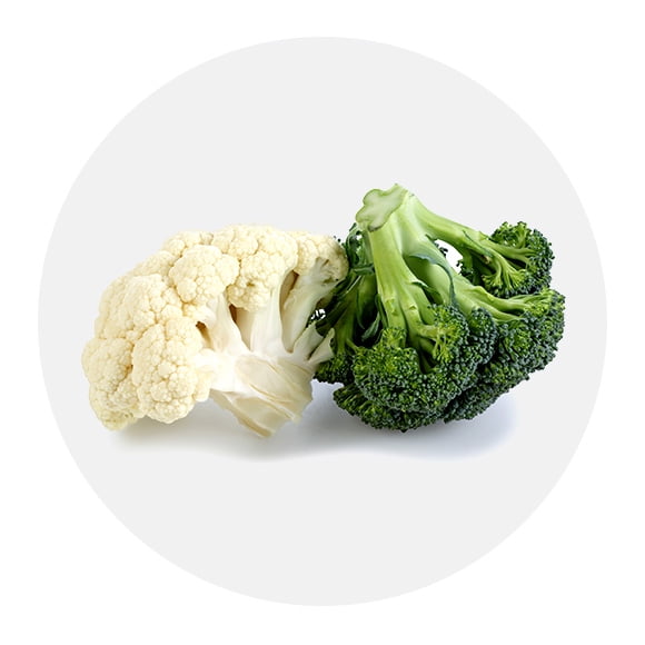 Broccoli & cauliflower